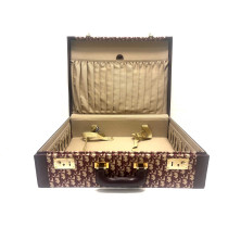 Dior Bordeaux Jacquard Oblique Fabric Suitcase