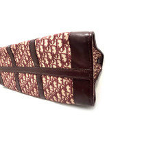 Dior Sac de Voyage Tissu Jacquard Oblique Bordeaux