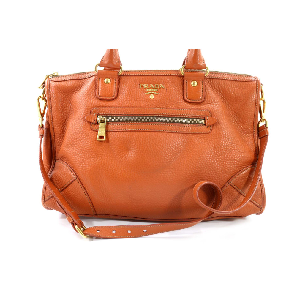 Prada Shopping Pelle Arancio