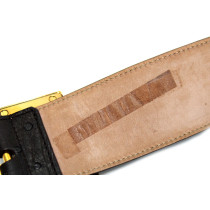 Gucci Cintura Struzzo Marrone