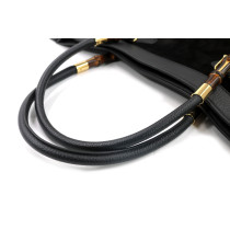 Gucci Shopping Bamboo Tote Pelle Scamosciata Nera