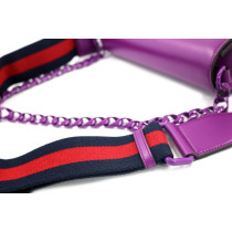 Gucci Jackie 1961 Chain Wallet Pelle Viola