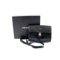 Prada Tracollina Tela Vela Nera