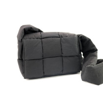 Bottega Veneta Cassette Piumino Nylon Nero