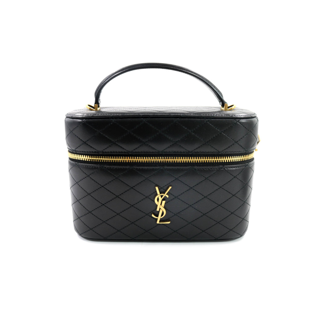Saint Laurent Gaby Vanity Grande Pelle d'Agnello Nera