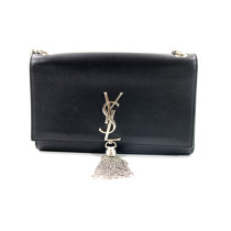 Saint Laurent Kate Media Tassel Pelle Nera