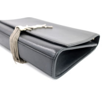 Saint Laurent Kate Media Tassel Pelle Nera