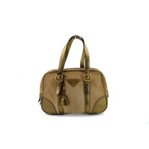 Prada Boston Bag Taupe Marrone