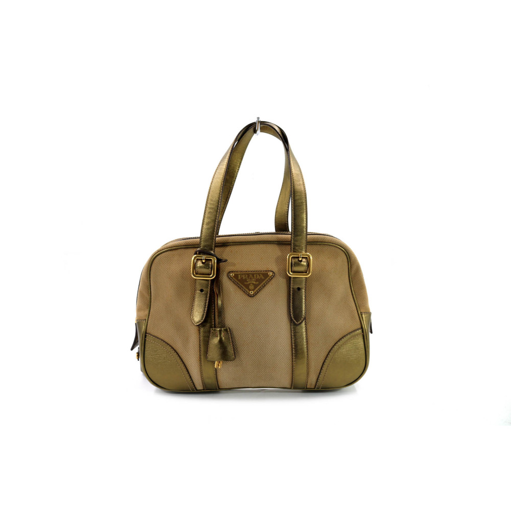 Prada Boston Bag Taupe Marrone