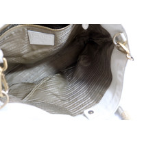 Prada Tote Bag Canapa Tela Beige