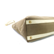 Prada Tote Bag Canapa Tela Beige