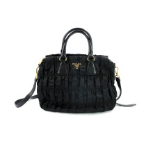 Prada Shopping Tessuto Gauffre Nero