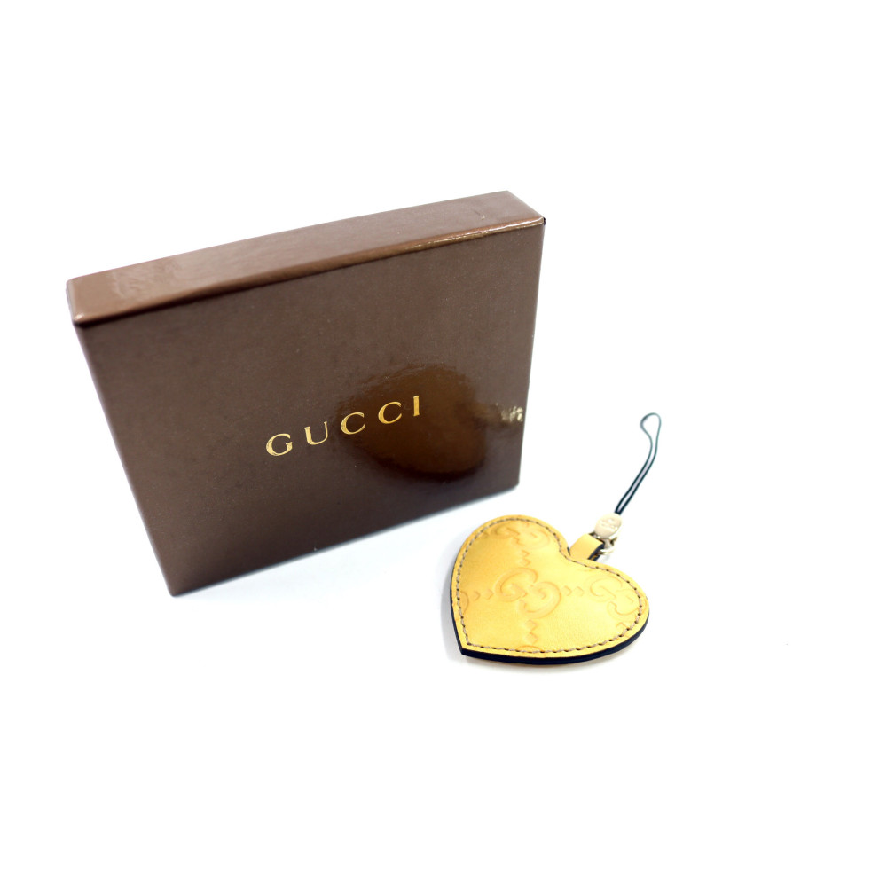Gucci Charm Pelle Guccissima Crema
