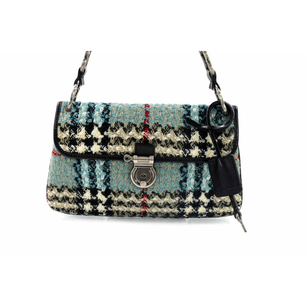Burberry Multicolor Wool Tweed Shopping Bag