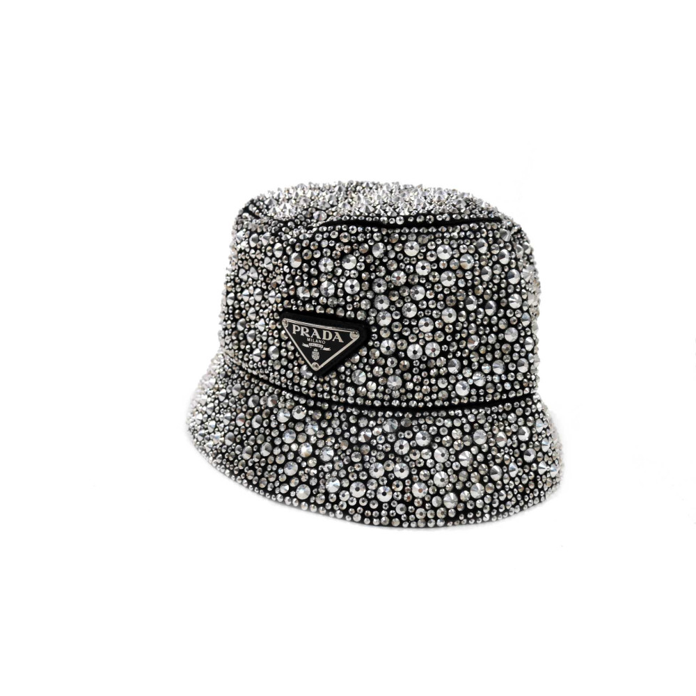 Prada Chapeau Bucket Cristal Argent