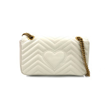 Gucci Marmont Moyen Cuir Blanc