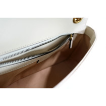 Gucci Borsa a Spalla GG Marmont Misura Media Pelle Bianca