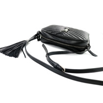 Saint Laurent Lou Camera Bag Schwarzes Leder