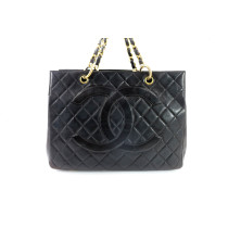 Chanel GST Schwarzes Leder