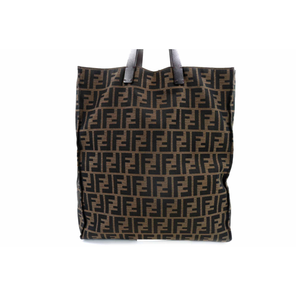 Fendi Shopping Tote Bag Zucca Marrone