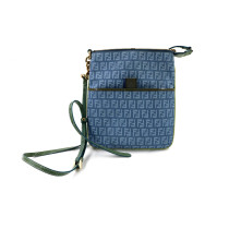 Fendi Tracolla Zucca Azzurra