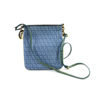 Fendi Blue Zucca Shoulder Bag