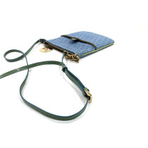 Fendi Tracolla Zucca Azzurra