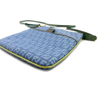 Fendi Blue Zucca Shoulder Bag