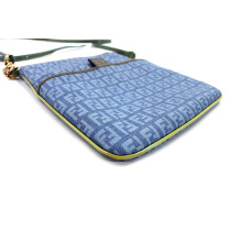 Fendi Tracolla Zucca Azzurra