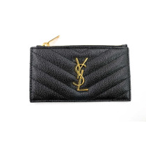 Saint Laurent Portacarte Pelle Nera