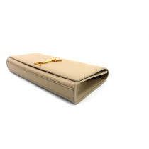 Saint Laurent Kate Clutch Beige Leather
