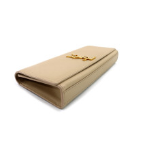 Saint Laurent Kate Clutch Beige Leather