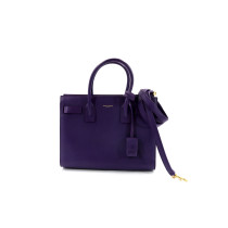 Saint Laurent Sac de Jour Leder Violett