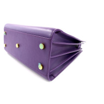 Saint Laurent Sac de Jour Purple Leather
