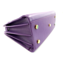 Saint Laurent Sac de Jour Leder Violett
