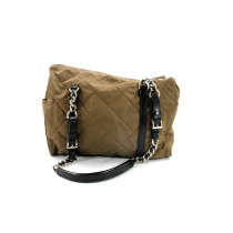 Prada Shopper Vela-Gewebe Grün