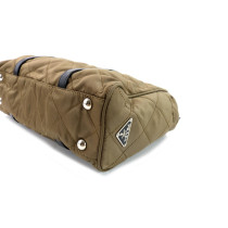 Prada Green Canvas Vela Shopper