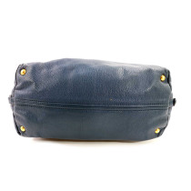 Miu Miu Blue Leather Shopper