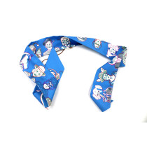 Hermes Blue Silk Bandeau