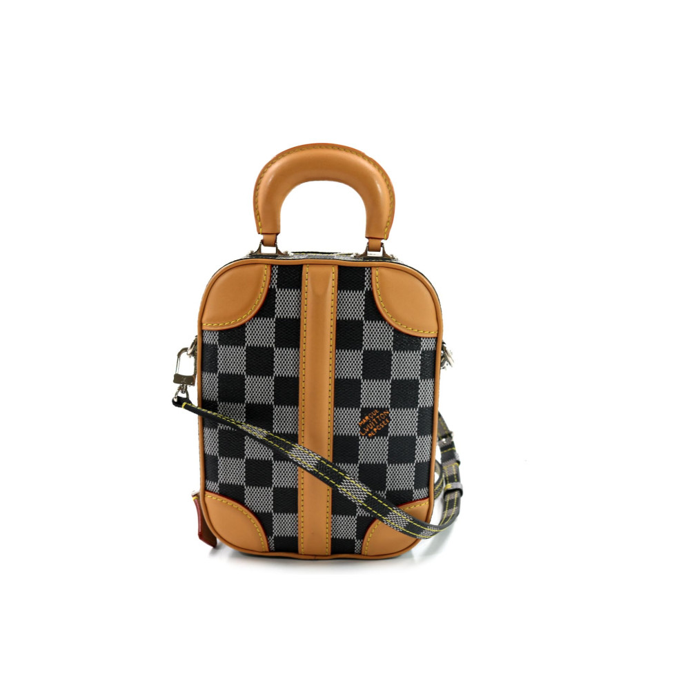 Louis Vuitton Blue and Brown Valisette