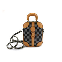 루이 비통 블루와 브라운 발리세트