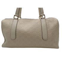Gucci Guccissima Ivory Leather Shopping Bag