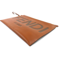 Fendi Pouch Pelle Cognac
