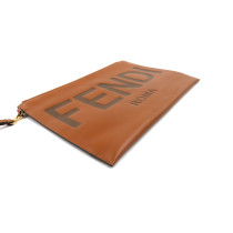 Fendi Pouch Leder Cognac