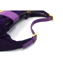 Fendi Baguette Half Moon Suede Violet