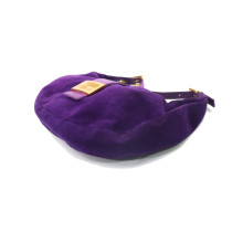 Fendi Baguette Half Moon Suede Violet
