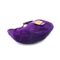 Fendi Baguette Half Moon Suede Viola