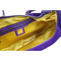 Fendi Baguette Half Moon Purple Suede