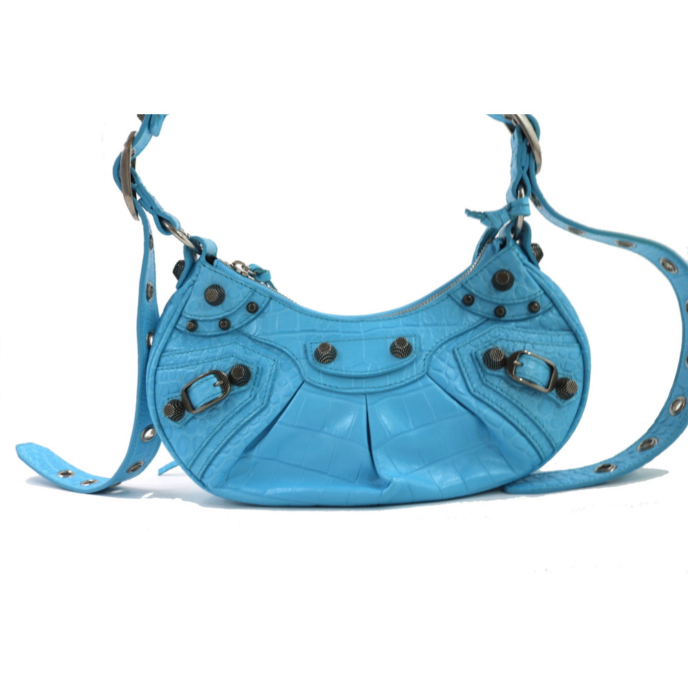 Balenciaga Le Cagole Cuir Bleu