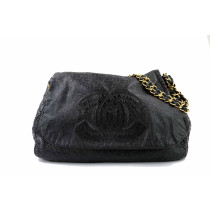 Chanel Shopping Vernis Schwarz